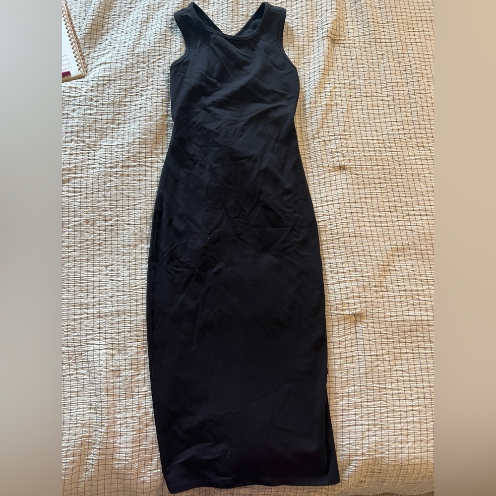 Lululemon Athletica Black Strapless Sheath Dress